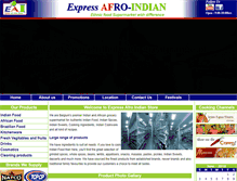 Tablet Screenshot of expressafroindian.com